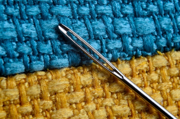 Detail ihly a farebných nití